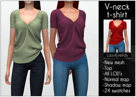 image Sims 4 Cc T Shirts Female, Sims Dress, Cc Clothing, Los Sims 4 Mods, Sims 4 Stories, Cc Shopping, Alpha Cc, Die Sims 4, Sims Baby