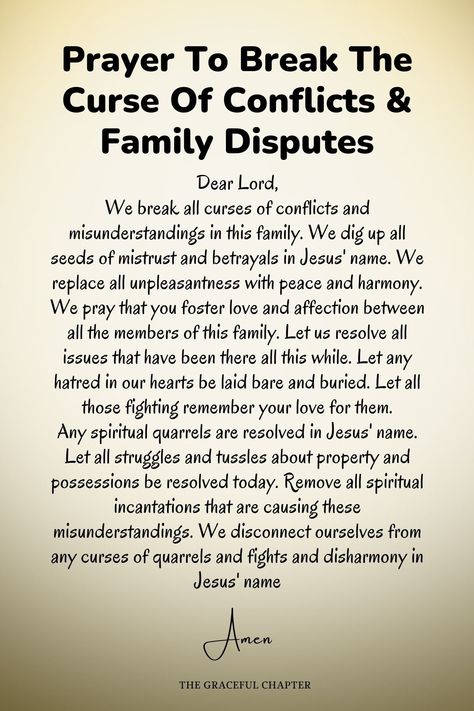 Prayers To Pray For My Family, Break Curse, Prayer To Break Curses, Spell Breaker, Strong Prayers, Break Generational Curses, Generational Curses, Prayer For My Family, Prayer Line