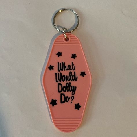 Very Cute Keychain For Any Dolly Parton Fan. Popular Motel Or Hotel Style Keychain It Says “ What Would Dolly Do?” Brand New! Louis Vuitton Key Pouch, Coin Purse Keychain, Leather Credit Card Holder, Keychain Fob, Lanyard Keychain, Id Wallet, Hotel Motel, Coin Purse Wallet, Tassel Keychain