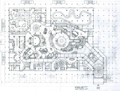 Amusement Park Plan, Theme Park Design, Theme Park Planning, 3d Practice, Indoor Park, Park Concept, Indoor Amusement Parks, Architecture Journal, Park Design