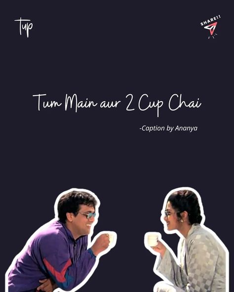 There's something so special about those moments we share over a couple of cups of chai. It's not just the tea itself but the feeling of being wrapped up in conversation, laughter, and a deep sense of mutual understanding. Sitting across from you, watching the steam curl up from our cups, I realize how much I cherish these simple moments, infused with the warmth and comfort of good chai. Remember that rainy evening when we ducked into that little tea stall? Raindrops tapping against the tin... Good Evening Tea, Tea Stall, Conversation Quotes, Chai Quotes, Rainy Evening, Masala Chai, Grow Strong, The Tea, Romantic Quotes