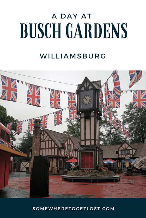 Tips for Visiting Busch Gardens Williamsburg #BuschGardens #Williamsburg #BuschGardensWilliamsburg #Virginia #TravelTips #AmusementParks #WilliamsburgVirginia Bush Gardens Williamsburg, Williamsburg Vacation, Busch Gardens Williamsburg, Bush Garden, Virginia Vacation, East Coast Road Trip, Virginia Travel, Williamsburg Virginia, Williamsburg Va