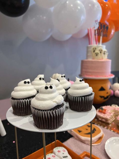 Chic Halloween Birthday Party, Cute Halloween Birthday Theme, 2 Year Birthday Theme October, Halloween Party One Year Old, Two Halloween Birthday, Spooky Fourth Birthday, Halloween First Birthday Smash Cake, Halloween First Bday, Halloweentown Birthday Party