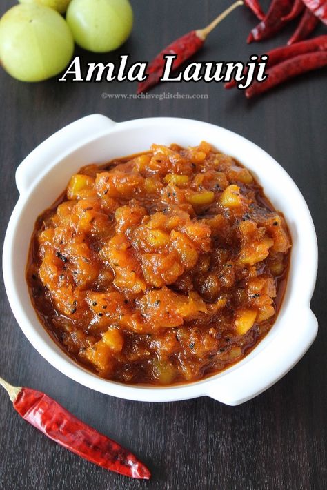 Amla Chutney, Apple Cinnamon Jam, Gooseberry Chutney, Tomato Pickle Recipe, Amla Pickle, Tomato Pachadi, Chutney Varieties, Peanut Chutney, Schezwan Sauce