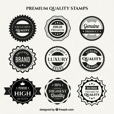 Packing Design, Premium Logo, Badge Design, Graphic Editing, Ink Stamps, Stamp Design, Printing Labels, Flat Design, Restaurant Design