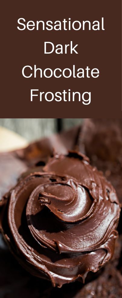 Recipe Buttercream Frosting, Easy Whipped Cream Frosting, Chocolate Frosting For Brownies, Icing Recipe For Cake, Chocolate Icing Recipes, Chocolate Cake Frosting, Dark Chocolate Frosting, Frosting Recipes Easy, Dark Chocolate Fudge