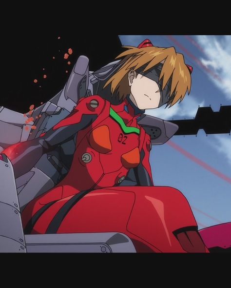 Most of the fandom knows that this was originally pitched design for Asuka, I actually really likes it too but we finally got to see this design making it to the big screen after decades with some few tweaks but almost the same character design. Blind fold Asuka or Short haired Asuka Shikinami whatever you prefer to call her, She carried this design for short period of time before switching to OG hairstyle. I personally is in love with this and imagine tom boy Asuka with white plugsuit 🥹 . Na... Asuka Reference, Asuka Shikinami, Asuka Langley Uniform, Asuka Eye Scene, Blind Fold, Asuka Test Plugsuit, Asuka Langley Yellow Dress, Asuka Langley, Tom Boy