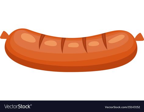 Sausage Illustration, Sausage Cartoon, Food Flashcards, Healthy Food Activities, Food Logo Design Inspiration, White Marble Background, Grilled Sausage, Silhouette People, Food Logo Design