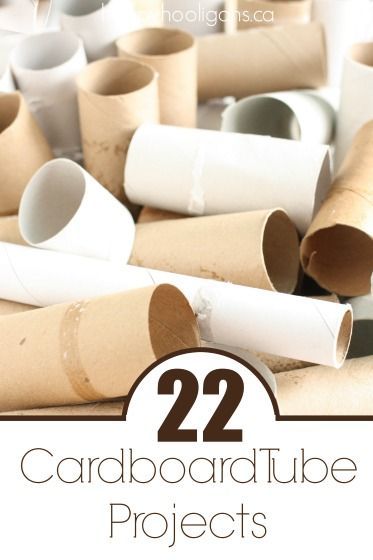 22 Things to make with cardboard tubes. Lots of crafts and activities with toilet paper rolls, kitchen rolls, wrapping paper tubes, mailing tubes etc. Things To Make With Cardboard, Happy Hooligans, Cardboard Rolls, Toilet Paper Roll Crafts, Card Board, Paper Roll Crafts, Things To Make, Crafty Kids, Cardboard Tubes