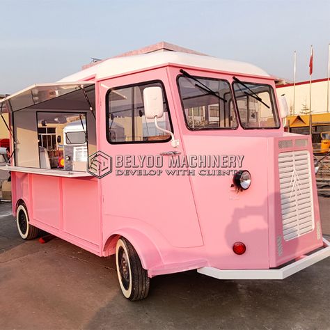 Electric Food Truck Mobile Kitchen Vintage Restaurant Coffee Ice Cream Cart Food Van Street Food Food Trailer For Sale, Food Van, Mobile Kitchen, Ice Cream Cart, Coffee Ice, Electric Foods, Vintage Restaurant, Food Trailer, Coffee Ice Cream