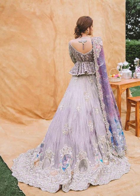 SW-007 – LAAM Purple Bridal Lehenga, Wedding Dress Purple, Pakistani Bridal Dress, Beautiful Composition, Walima Dress, Purple Wedding Dress, Latest Bridal Dresses, Buy Wedding Dress, Pakistani Wedding Outfits