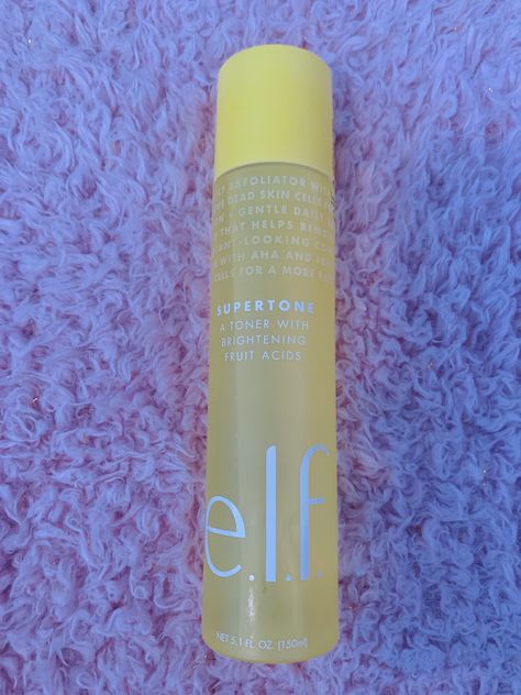 Supertone toner by e.l.f. review #toner #supertonetoner #toner #elf #skincare Elf Skincare, Skin Care Review, Skincare Review, My Skin, Toner, Elf, Shampoo Bottle, Lemon, Skin Care