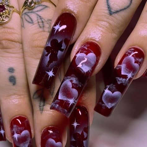 Smelling Salts, Hippie Nails, Punk Nails, Airbrush Nails, Goth Nails, Dope Nail Designs, Really Cute Nails, Acrylic Nails Coffin Pink, Bling Acrylic Nails