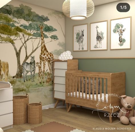 Subtle Jungle Theme Nursery, Yellow Jungle Nursery, Baby Room Jungle Theme, Sage Nursery Gender Neutral, Nursery Ideas Safari, Jungle Nursery Ideas, Organization Bedroom Ideas, Baby Room Safari, Jungle Theme Baby Room