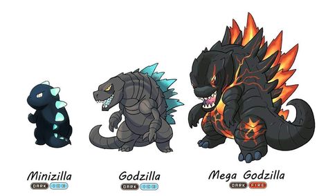 Godzilla Pokemon, Godzilla Evolution, Godzilla Funny, Godzilla Comics, Godzilla 2014, Godzilla Wallpaper, All Godzilla Monsters, Dragon Fire, Kaiju Art