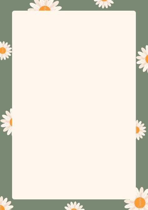 Green Border Design Aesthetic, A4 Background Aesthetic, Blank Page Backgrounds, Cute Borders Designs For School, Daisy Border Design, A4 Size Paper Border Design For Project Aesthetic, Frame Border Design Aesthetic, Flower Border Design Aesthetic, Blank Pages Aesthetic