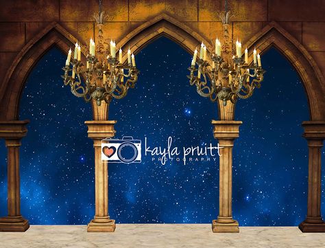 Valentine Dance, Bday Background, Palace Ballroom, Castle Cartoon, Dreamy Backdrop, Gold Castle, Royal Background, Beauty And The Beast Theme, Dark Blue Sky