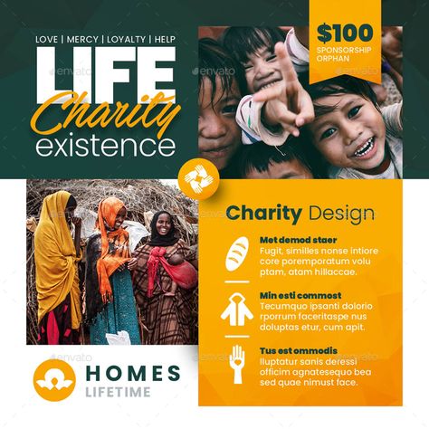 Ngo Social Media Post, Charity Social Media, Charity Event Poster, School Branding, Food Post, Event Posters, Portfolio Website Design, Food Graphic Design, Graphic Design Photoshop