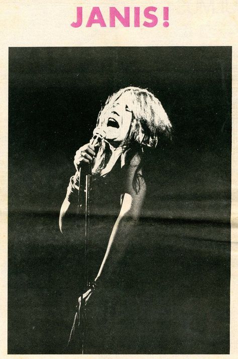 Janis Joplin at the Fillmore East, 1969. Janice Joplin, Janis Joplin Porsche, Fillmore East, Rock Photography, Rock Posters, Janis Joplin, Concert Photography, Vintage Poster Art, Room Posters