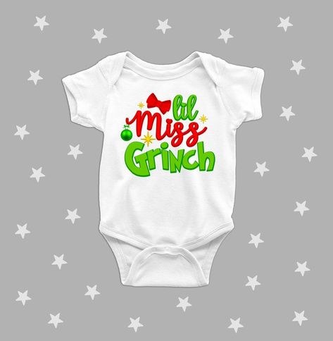 Grinch Onesie, Grinch Baby, Christmas Baby Onesie, Baby Grinch, Baby Present, Grinch Shirts, Gifts For Expecting Parents, Baby Presents