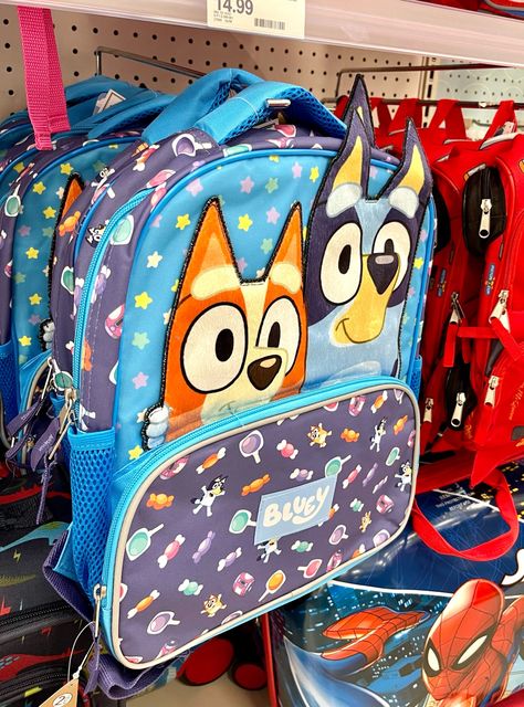 Bluey Kids' 14" Backpack curated on LTK Bluey Backpack, Bluey Shoes, Funny Backpacks, Bluey Stuff, School Science Projects, School Supplies Highschool, Little Big Planet, Beach Birthday Party, Baby Minnie