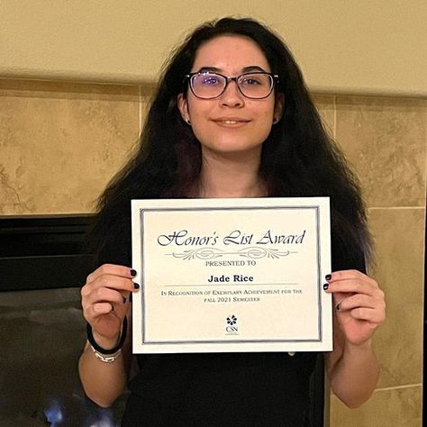 🎉 Congratulations to Jade Rice, who received an Honor's List Award from the College of Southern Nevada in recognition of exemplary achievement for the fall 2021 semester. Well done, Jade! #RenegadePride Nevada State, College Courses, College Prep, Charter School, Well Done, School College, Colleges And Universities, Public School, The Fall