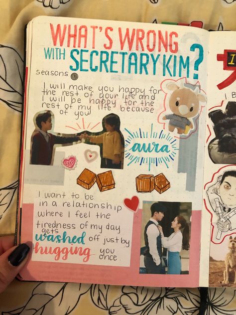 What’s Wrong With Secretary Kim? in my film and tv journal What Is Wrong With Secretary Kim, Kdrama Journal Ideas, What Wrong With Secretary Kim, Kdrama Scrapbook, Journal Book Design, Whats Wrong With Secretary Kim, Tv Journal, Kdrama Journal, Drama Journal