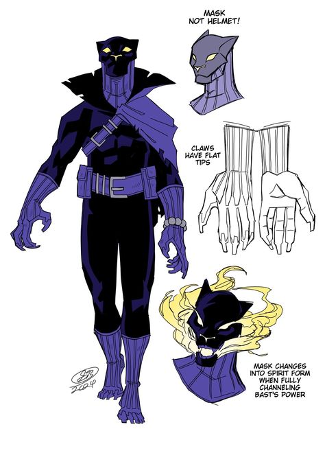 Black Panther Design, Panther Design, Marvel Concept Art, Marvel Character Design, Villain Costumes, Black Panther Art, Blue Beetle, Superhero Characters, Smart Auto