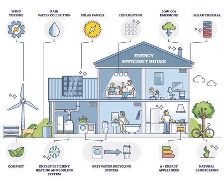 Energy Efficient House, Solar Thermal Energy, Energy Saving House, Grey Water Recycling, Energy Efficient Buildings, Eco Buildings, Solar Thermal, Home Energy, Water Collection