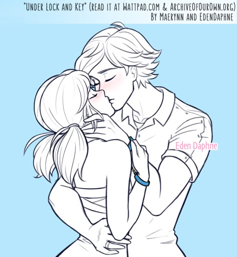 Under Lock and Key - Chapter 9 - EdenDaphne (edelet), Maerynn - Miraculous Ladybug [Archive of Our Own] Under Lock And Key Miraculous, Marichat Fanart Kiss Sin, Miraculous Ladybug Fanfiction Spicy, Marichat Comic Kiss, Mlb Comics Marichat, Miraculous Ladybug Fan Art Kiss, Ladybug And Cat Noir Fanart, Adrienette Comic, Marichat Comic Hot