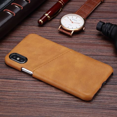 iPhone X Leather Case, Ultra Slim Genuine Vintage Leather Protective Embossed Back Cover for iPhone x Leather Phone Case Handmade, Leather Iphone Wallet, Iphone Leather, Tech Bag, Leather Craft Tools, Apple Phone Case, Apple Cases, Iphone Leather Case, Old Phone