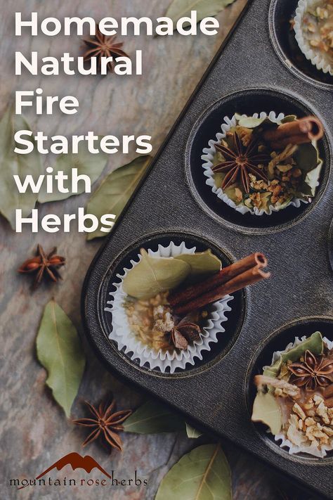 Diy Fire Starters, Herbal Gifts, Homemade Fire Starters, Fire Starters Diy, Witch Crafts, Diy Spices, Mountain Rose Herbs, Orange Candle, How To Make Fire