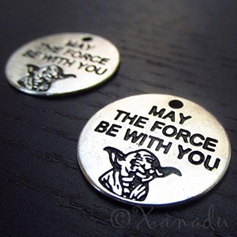 Amazon.com: Wholesale Charms Star Wars Yoda Charms - May The Force Be With You Pendants Jewelry Making Supply Pendant Bracelet DIY Crafting (5) : Arts, Crafts & Sewing Darth Vader Dark Side, Colorful Donuts, Dangle Bracelet, Star Wars Yoda, Star Wars Darth, Bracelet Diy, Star Wars Darth Vader, Jewelry Making Charms, The Dark Side