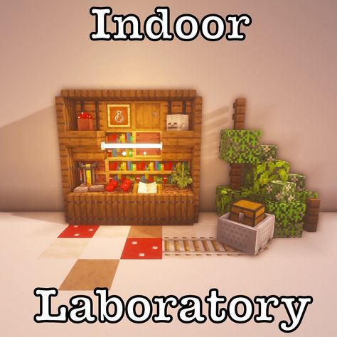 Minecraft Chemistry Lab, Minecraft Science Lab Build, Minecraft Infirmary, Minecraft Laboratory Ideas, Lab Minecraft, Minecraft Interiors, Minecraft Shaders, Minecraft Decoration, Minecraft Interior