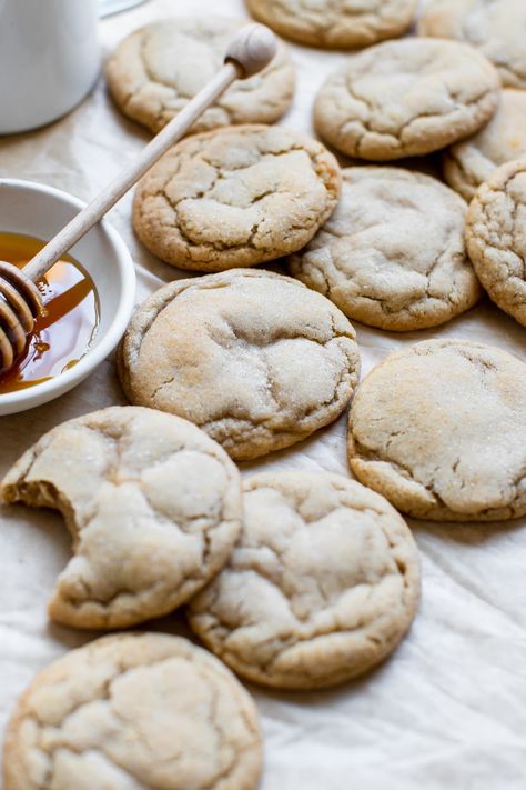 Gooey Cookies, Honey Cookies, Best Honey, Roll Cookies, Cookies Recipes, 140 Pounds, Baking Flour, Chewy Cookie, Gluten Free Cookies