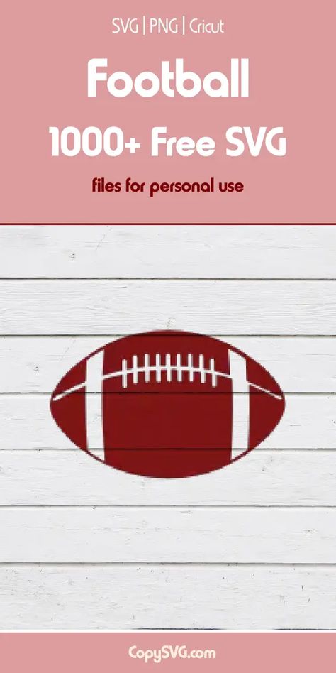 Football Svg Free Cut File For Cricut SVG: Tackle your projects with our football SVG collection. Perfect for sports-themed crafts, team gear, and game day decorations. Click on the link to score with these designs! Football Jersey Svg, Nfl Svg Files Free, Football Svg Free, Game Day Decorations, Field Goal Post, Sport Themed Crafts, Free Cricut, Free Football, Signs Diy