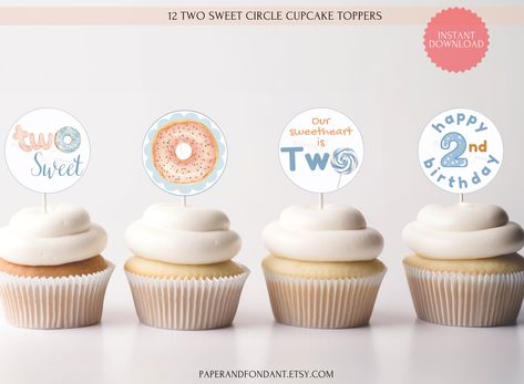 Baby cupcake toppers