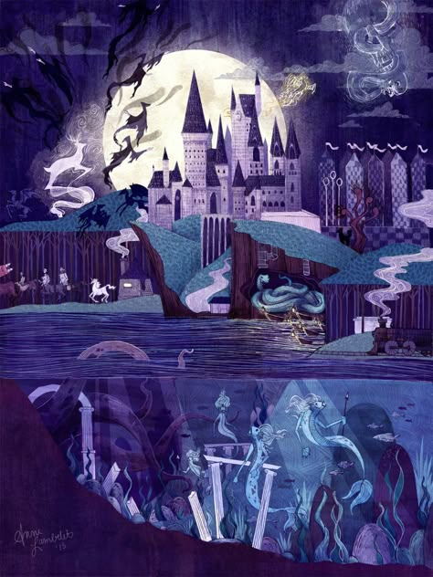 Fanart Harry Potter, Hery Potter, Canvas Painting For Beginners, Art Models, Harry Potter Illustrations, Harry Potter Illustration, Harry Potter Artwork, Hogwarts Castle, Potter Art