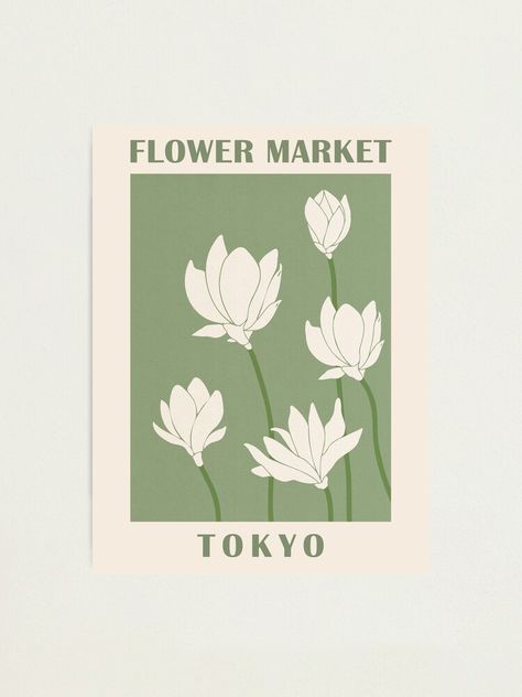 Flower Market Tokyo, Market Poster, Mulan Disney, Marketing Poster, Flower Market Poster, Planner Business, Vintage Poster Design, Room Deco, Night Market