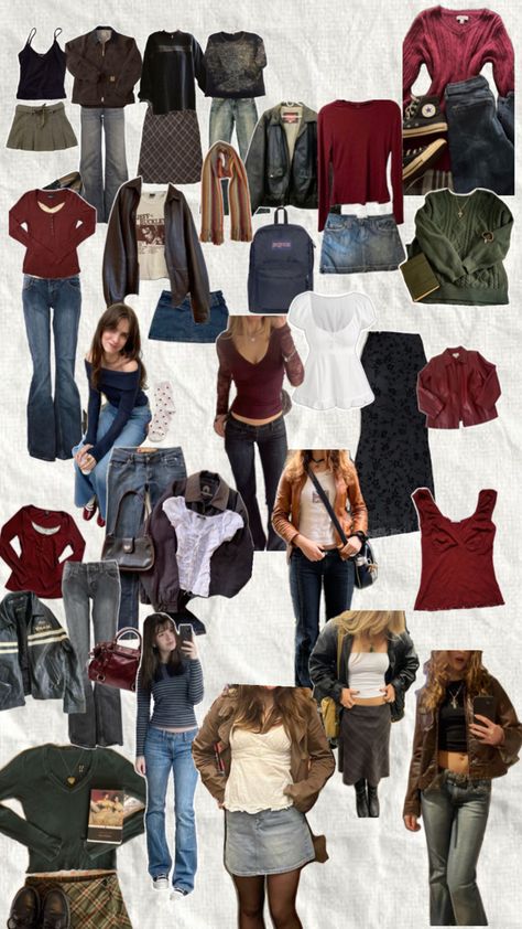 Old Style Outfits, Style Collages, December Outfits, Dressy Casual Outfits, Downtown Outfits, Outfit Inspo Casual, Aesthetic Fits, 90s Fashion Outfits, Casual School Outfits