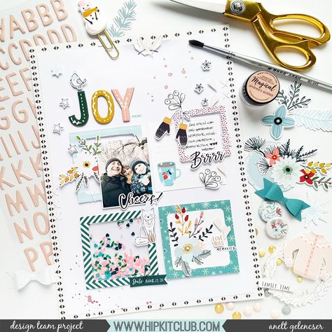 Gallery Layout, Small Scrapbook, Project Life Scrapbook, Scrapbook Pictures, Frame Layout, Hip Kit Club, Christmas Layouts, Scrapbook Layout Sketches, Sketch Challenge