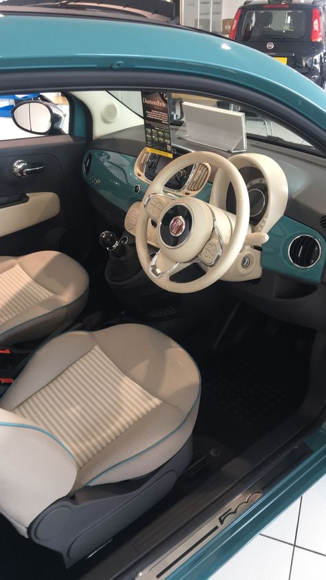 Fiat 500 Interior, Fiat Accessories, Nissan Leaf Electric Cars, Glamper Camper, Fiat 500 Lounge, Fiat 500c, Fiat 500l, Car Deco, New Luxury Cars