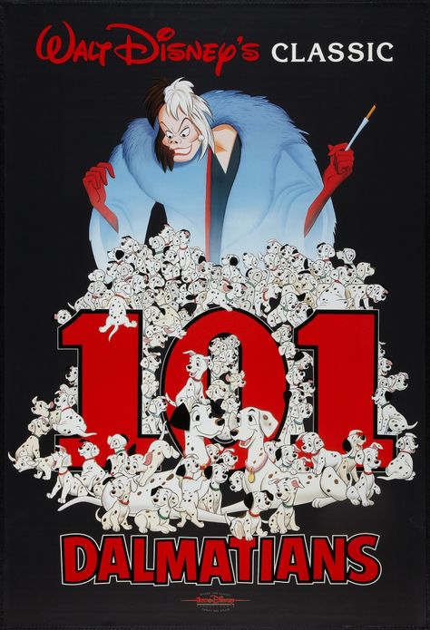 One Hundred And One Dalmatians, 101 Dalmatians 1961, Disney Poster, Disney Movie Posters, 101 Dalmations, Disney 101 Dalmatians, Lilo Et Stitch, Disney Posters, Disney Books