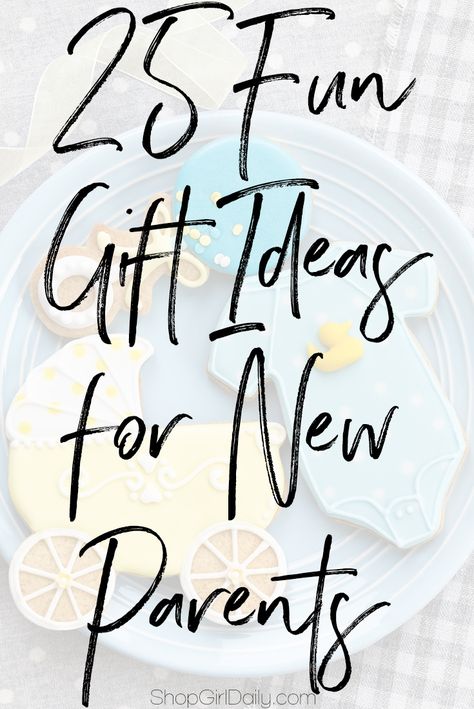 25 Fun Gift Ideas for New Parents: From cheap to a little pricier, we have a baby gift idea for everyone! via @shopgirldaily New Parent Gift Ideas, First Time Parents Gifts, Gift Ideas For New Parents, Unique Baby Gift Ideas, Useable Gifts, Bucket Gifts, Fun Gift Ideas, Budget Gift, First Time Parents