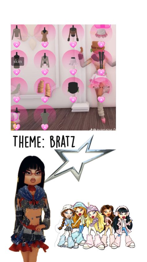 Brats Dress To Impress, Brat Dress To Impress, Dti Characters, Disney Christmas Decorations, Dti Hacks, Hawaiian Birthday, Big Dresses, Pretty Pink Princess, Dti Ideas