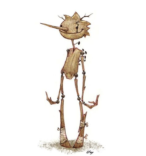 Puppet Illustration Drawings, Pinocchio Art Illustration, Pinocchio Character Design, Marionette Character Design, Marionette Illustration, Pinocchio Fanart, Pinocchio Illustration, Pinocchio Art, Puppet Drawing