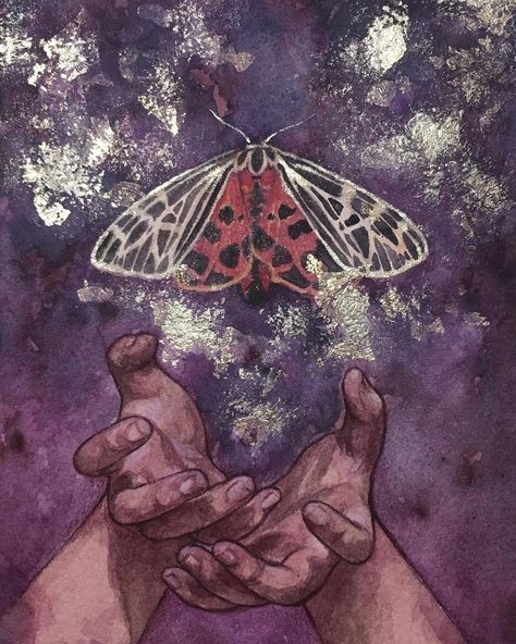 Virgin Tiger Moth, The Crimson Moth Fanart, Crimson Moth Fanart, Moth Collage, Puriri Moth, Moth Poster, Lawrence Oleander, Moth Painting, Concept Draw