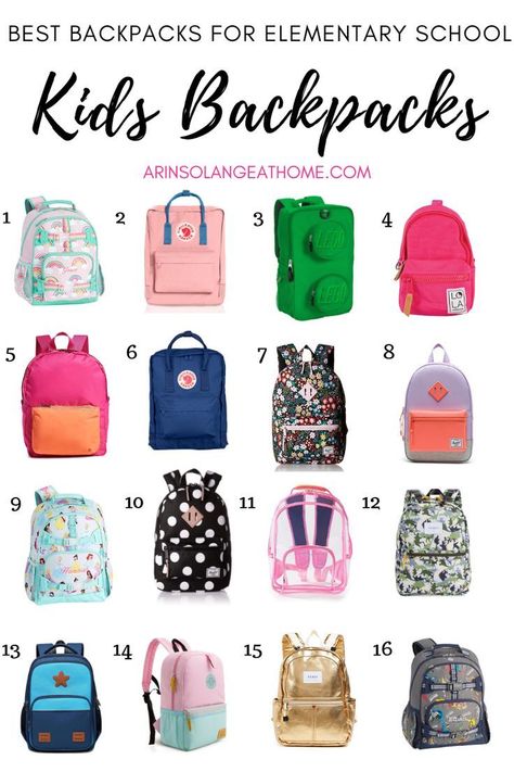 Are you looking for a stylish elementary school backpack for your child this year? Check out this blog post with the best stylish elementary school backpacks for the year. https://www.arinsolangeathome.com #backpack #elementarybackpack #kidsbackpack Yellow Race Car, Best Kids Backpacks, Elementary School Backpack, Best Backpacks, Princess Backpack, School Backpack Boys, Dinosaur Backpack, Organization Station, Kindergarten Backpack