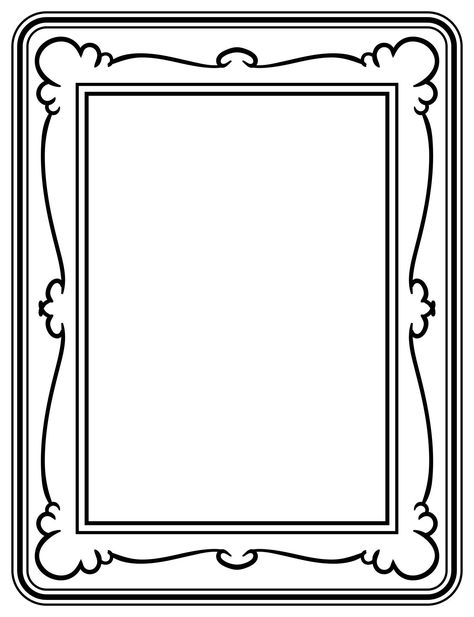 10 cute and creative picture frame borders to make your photos stand. #BusinessFonts #ProfessionalFonts #CreativeFonts  #FontLove #FontObsessed Picture Frames Preschool Craft Ideas, Picture Frame Coloring Page, Portrait Frame Template, Printable Frames And Borders Templates, Preschool Self Portrait Printable, Picture Frame Templates Free Printable, Printable Picture Frames, Printable Frames And Borders, Frame Coloring Pages