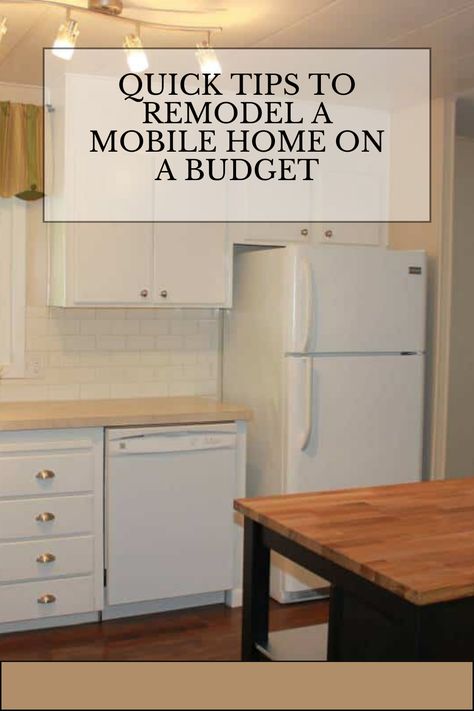 The trick to remodeling a mobile home on a budget is balance. You need to know where to splurge and where you can cut corners without losing quality (paint is definitely in the splurge column). Over the years, we’ve done over 100 homeowner interviews and learned many great tips and tricks for remodeling a mobile home on a budget. Here are just a few of them. Mobile Home Remodel Bedroom, Mobile Home Space Saving Ideas, Double Wide Mobile Home Kitchen Ideas, Remodeling Mobile Homes On A Budget, Vintage Mobile Home Remodel, Remodel A Mobile Home, Remodeled Mobile Homes, Decorating Mobile Homes, Mobile Home Interior Design